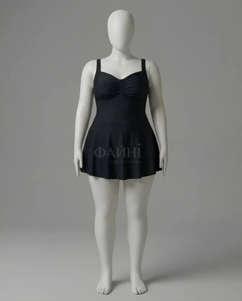 Чорний купальник-сукня на манекені