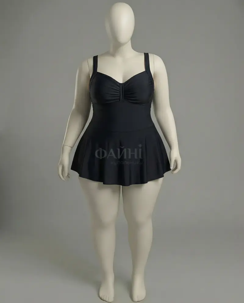 Чорний купальник-сукня на манекені