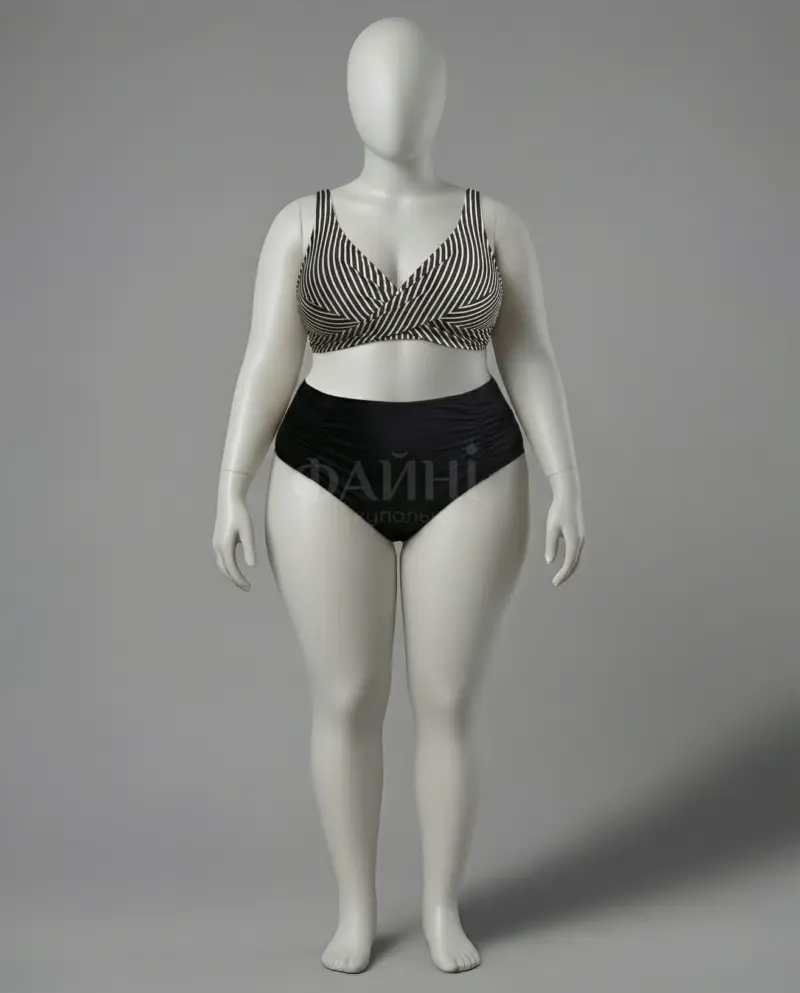 Plus size swimwear on mannequin