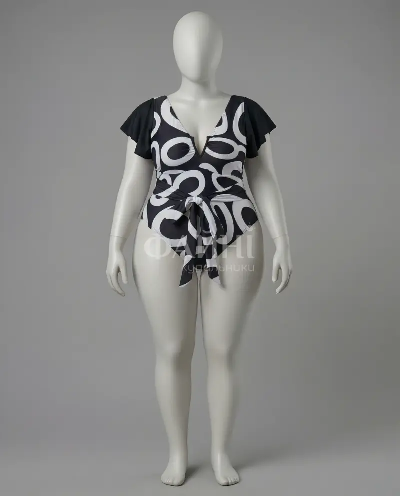 kupalniki_com_ua_434-01-22 Чорно-білий купальник на манекені