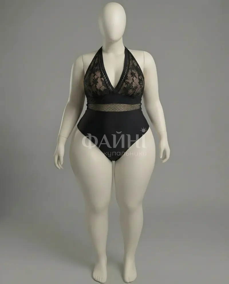 Чорний купальник на манекені