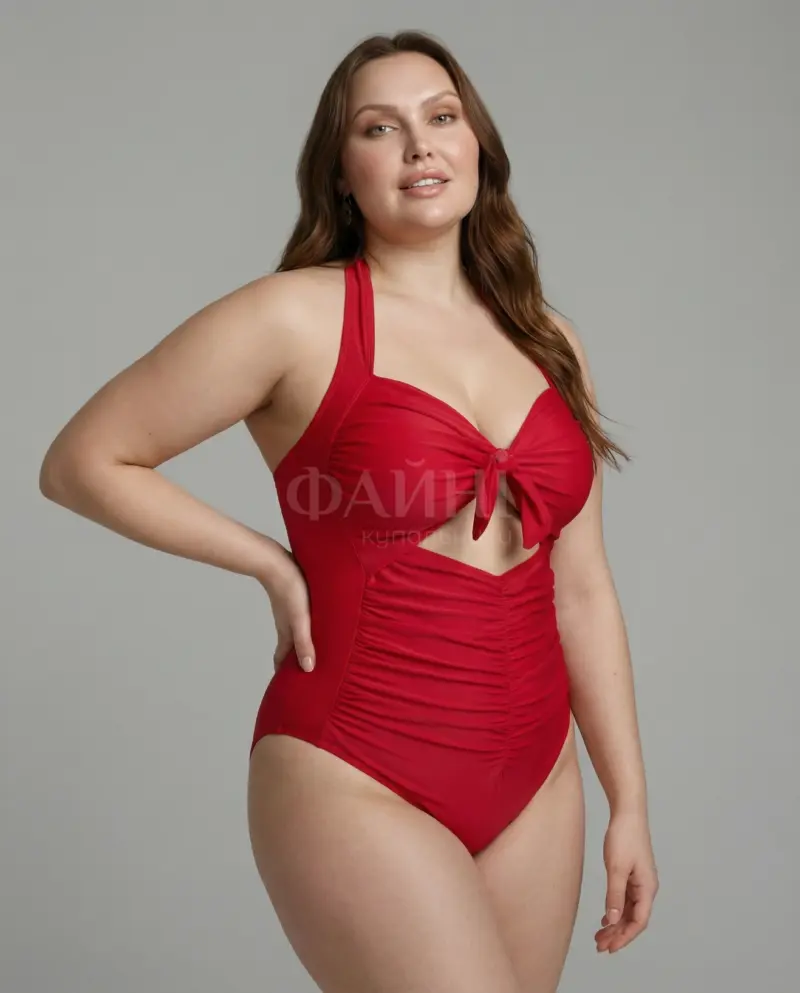 kupalniki_com_ua_436-03-24 Червоний купальник з зав'язкою