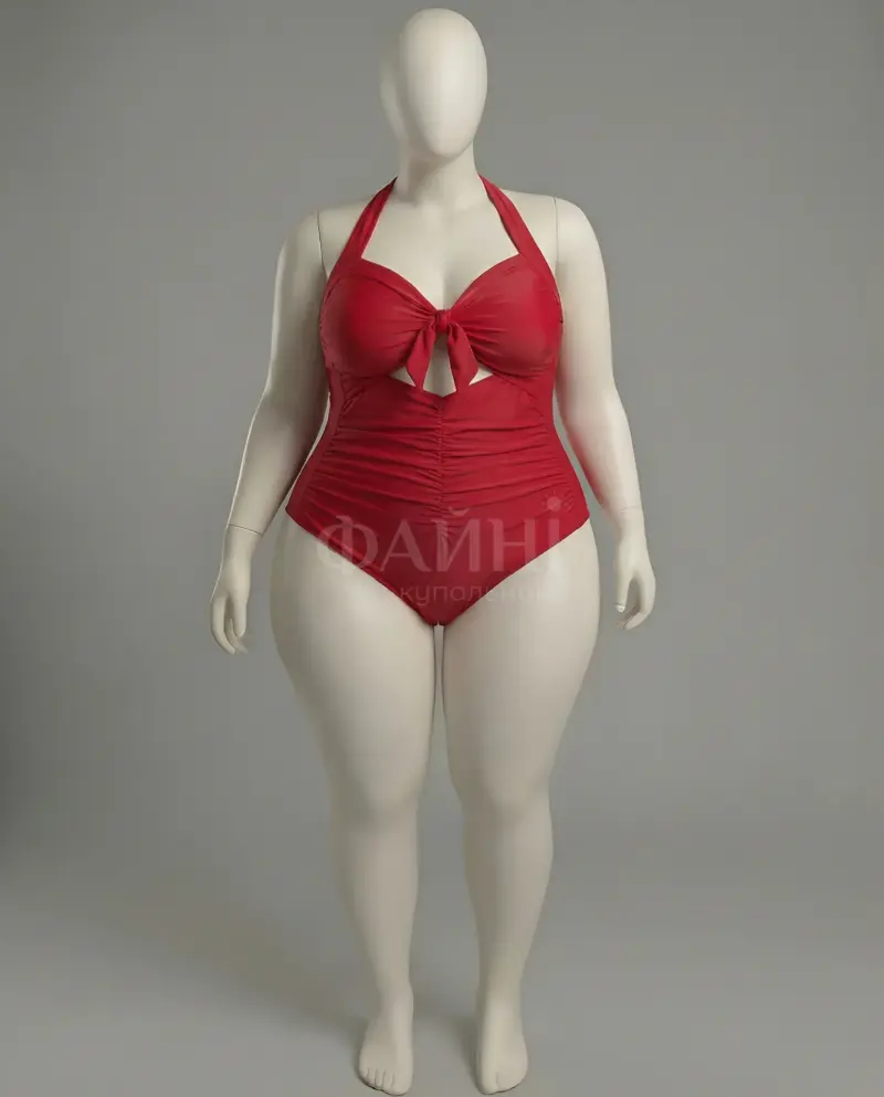 kupalniki_com_ua_436-03-33 Червоний купальник на манекені plus size