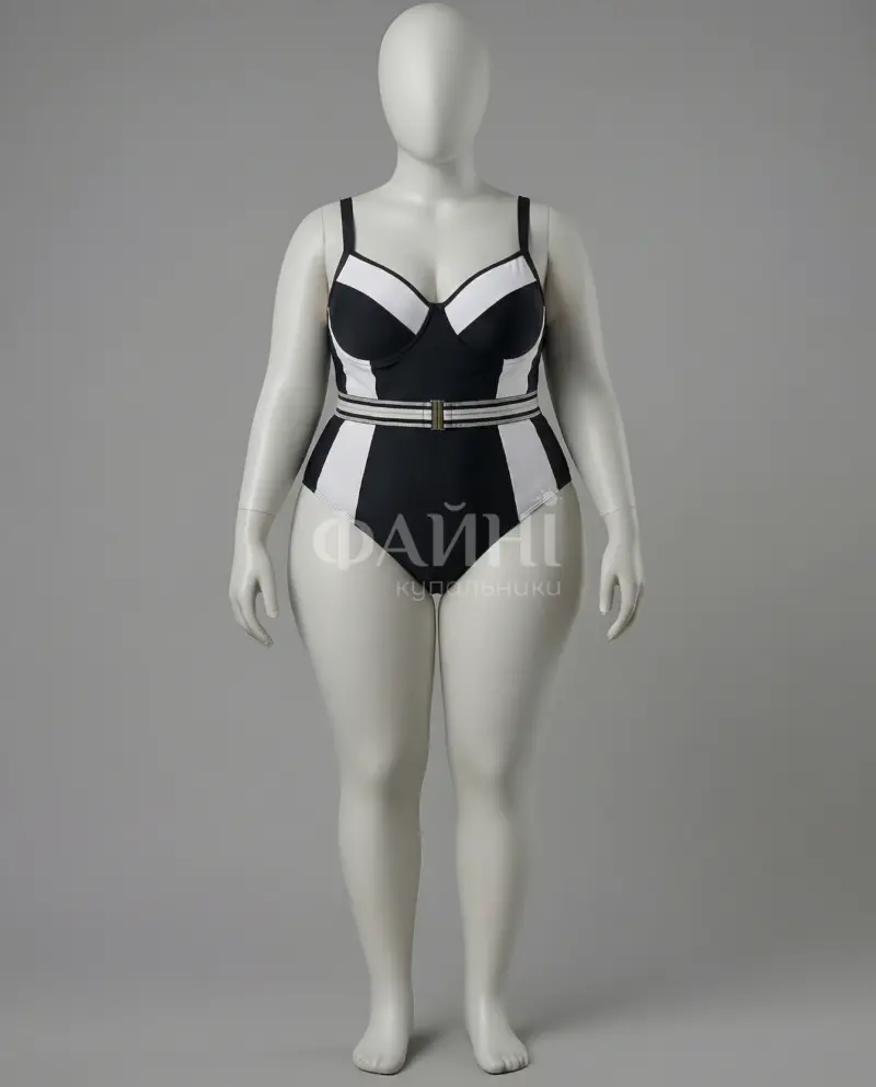 Чорно-білий купальник на манекені