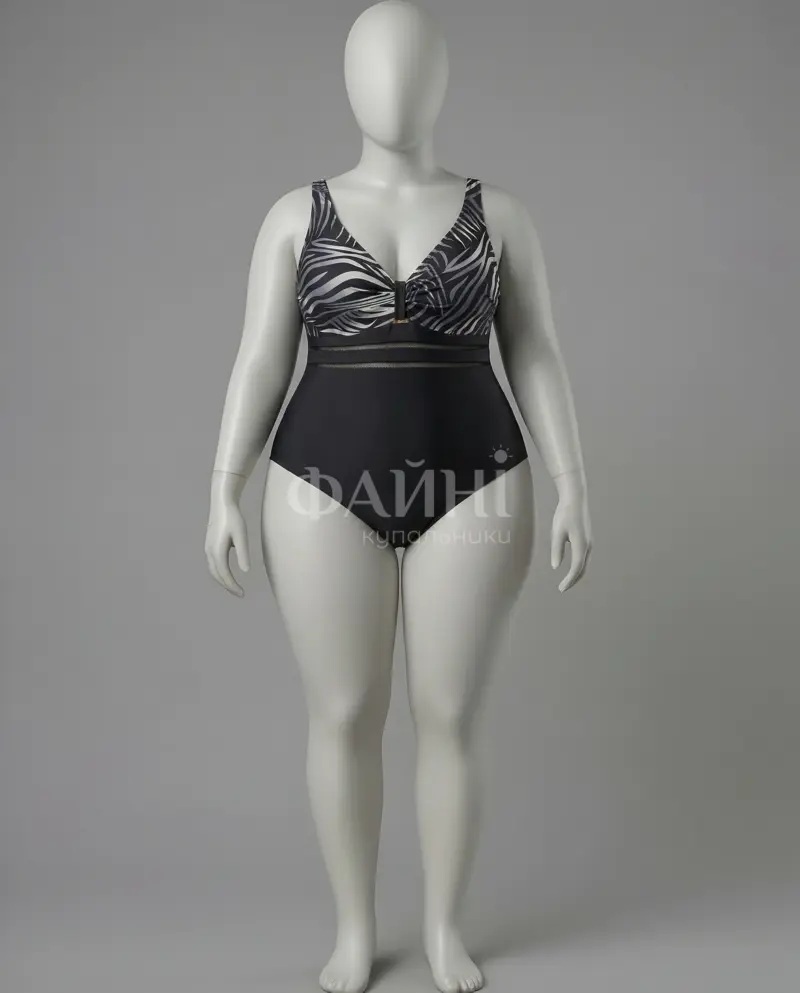 Чорний купальник на манекені