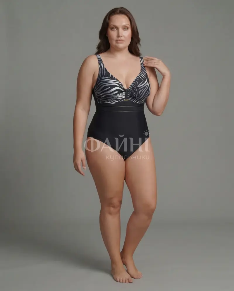 Жіночий купальник з анімалістичним принтом