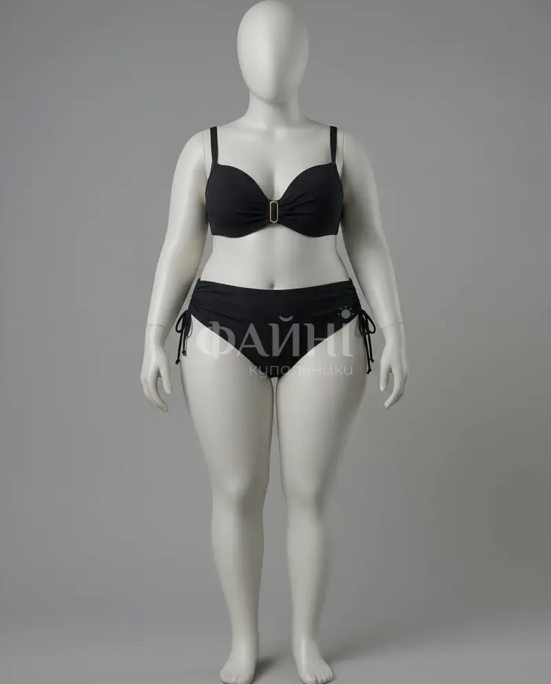 Kupalniki_com_ua 702 06 19 **Чорний роздільний купальник на манекені**