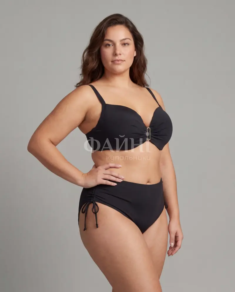 Kupalniki_com_ua 702 06 6 ** Чорний купальник великого розміру **