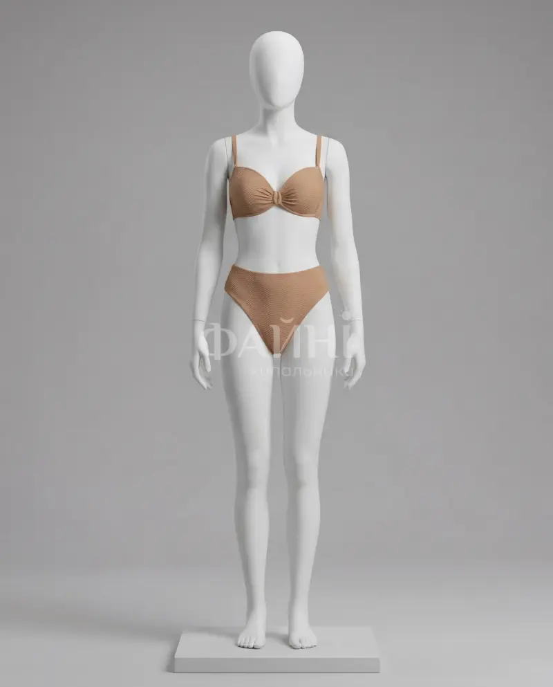 Коричневий текстурний бікіні на манекені