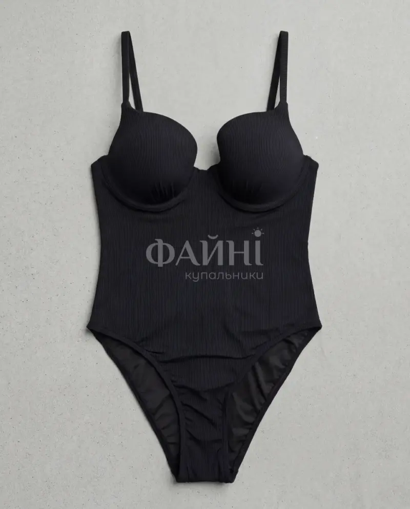 Kupalniki_com_ua 702 08 14 Чорний суцільний купальник