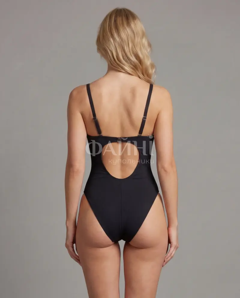 Kupalniki_com_ua 702 08 8 Чорний купальник з відкритою спиною