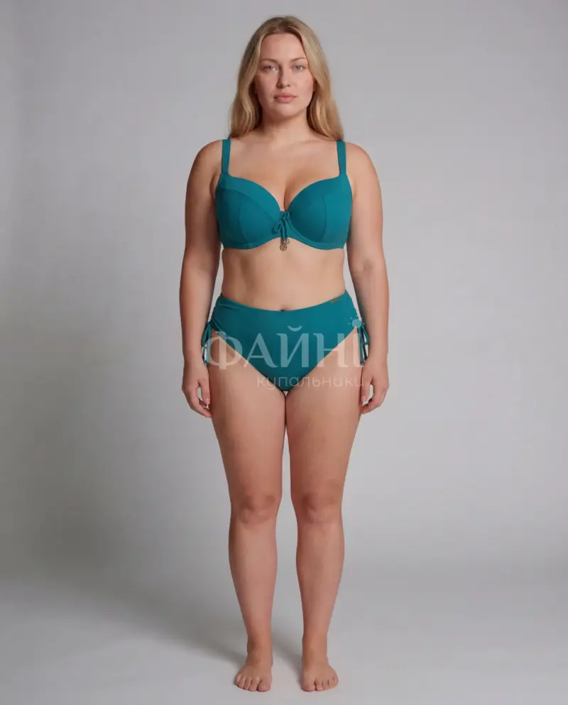 Бірюзовий купальник плюс сайз