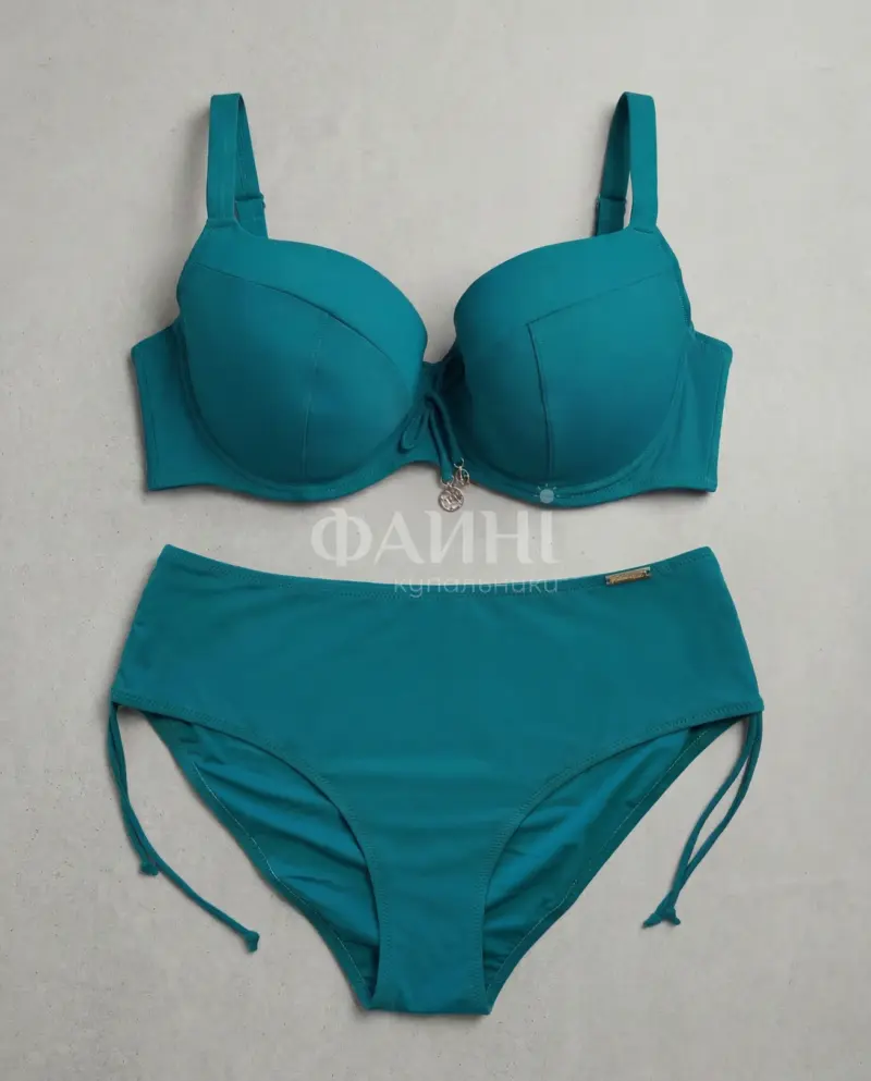 **Бірюзовий купальник роздільний плюс сайз**