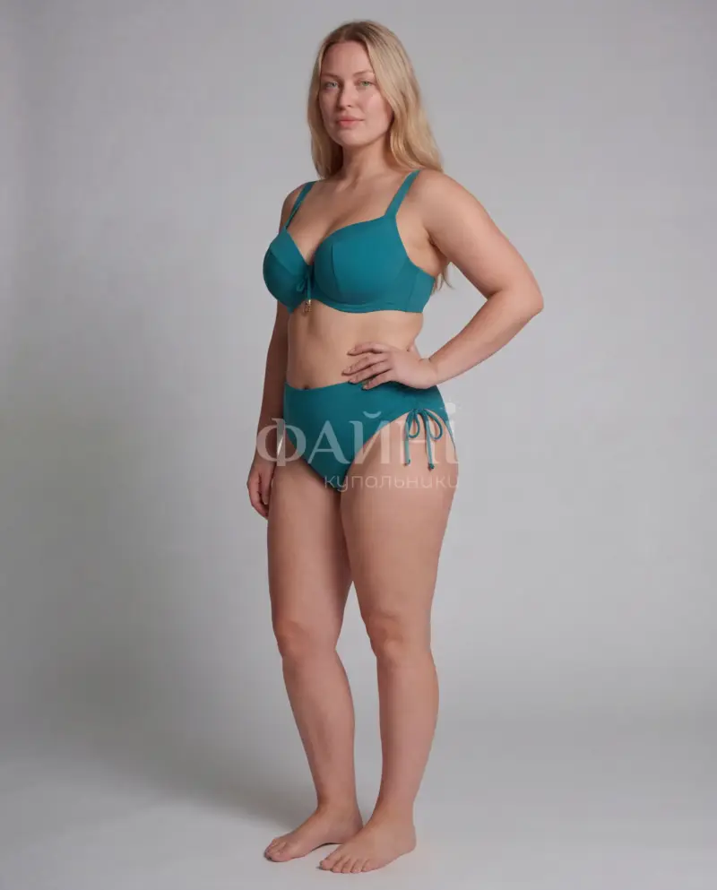 Бірюзовий купальник plus size