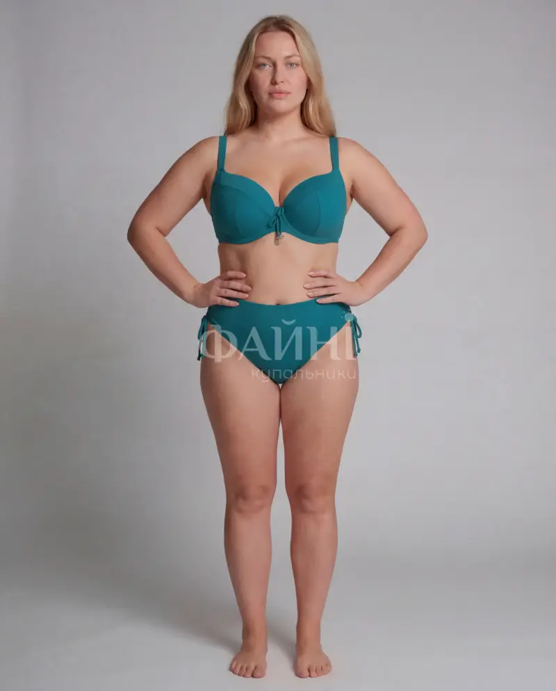 Бірюзовий купальник Plus Size
