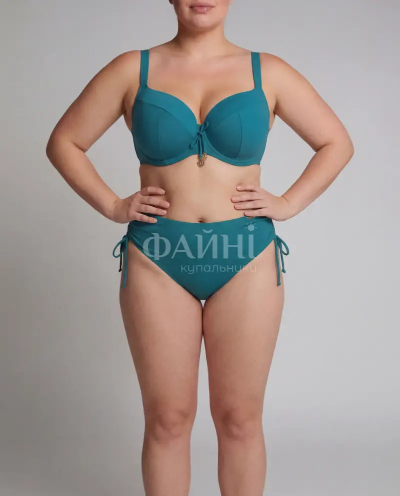 Бірюзовий купальник великого розміру