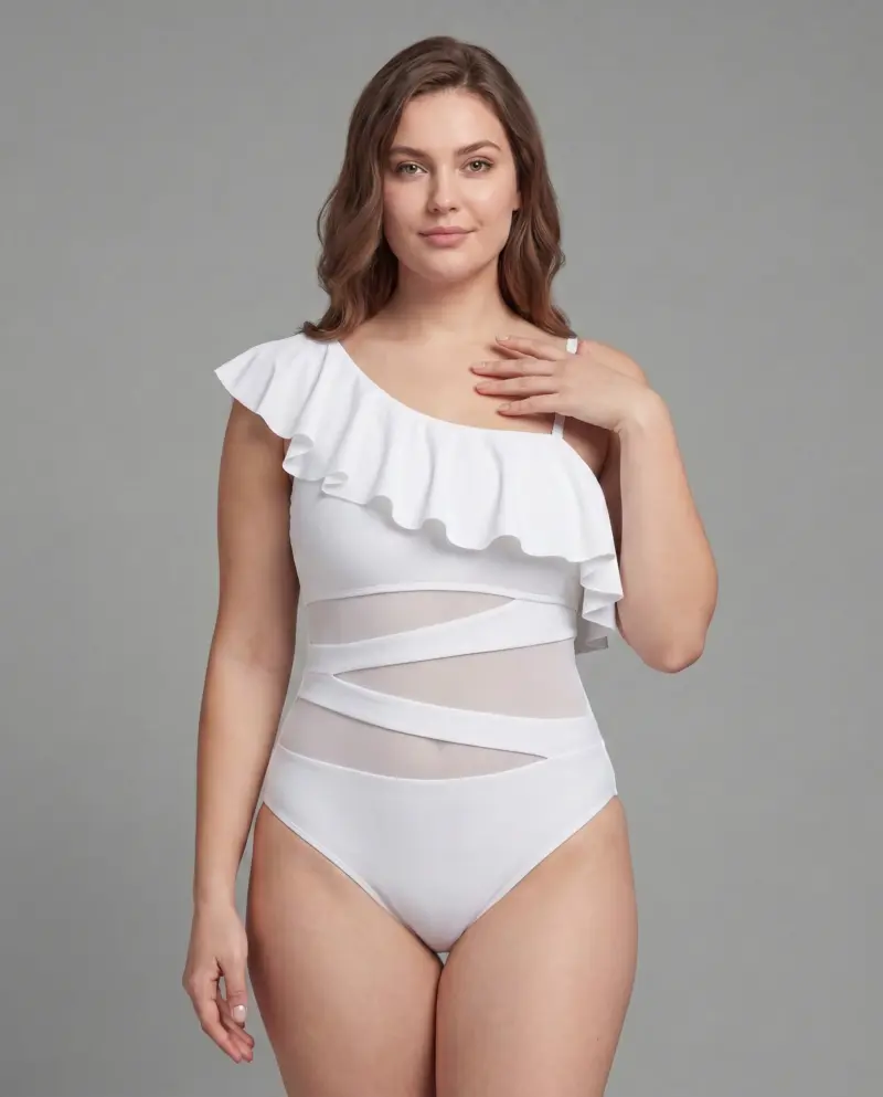 Kupalniki_com_ua 430 04 2 V4 1 White ruffled one-shoulder swimsuit